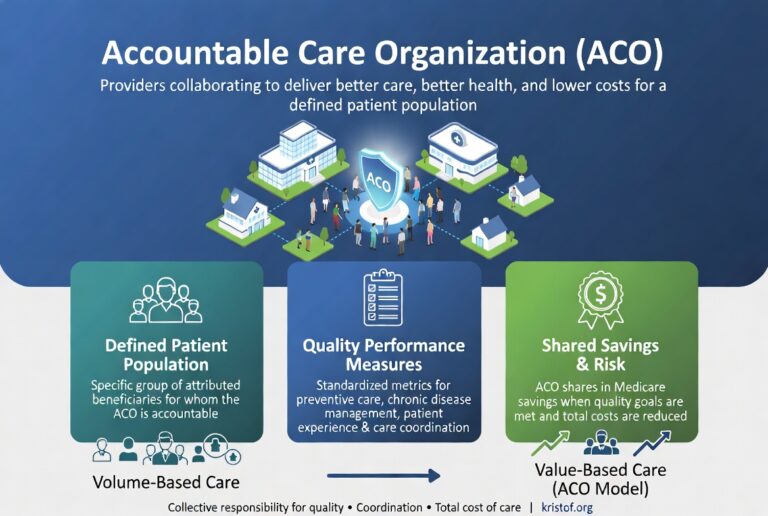 Accountable Care Organizations infographic featured image.