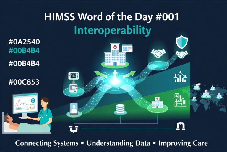 Four levels of healthcare interoperability — Foundational, Structural, Semantic, and Organizational — HIMSS Word of the Day series by Eric Kristof, RN, CAHIMS.
